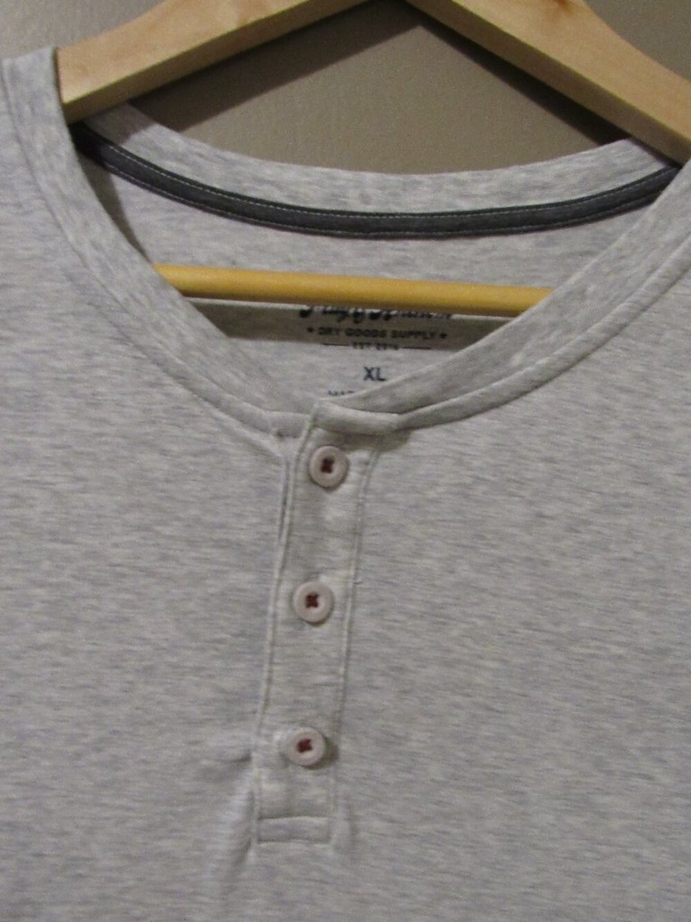Flag & Anthem Long-Sleeve Henley Shirt - XL - Picture 2 of 4